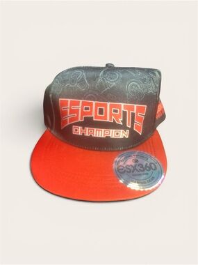 eSports Champion Kids Snapback Hat - Red & Black